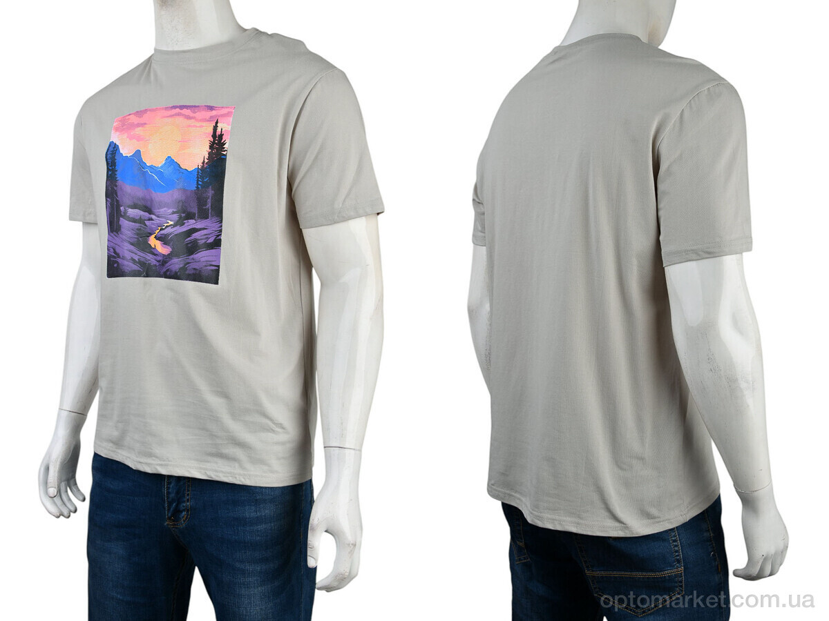 Купить Футболка чоловічі 4117-NT48-18-3 grey Nana сірий, фото 3