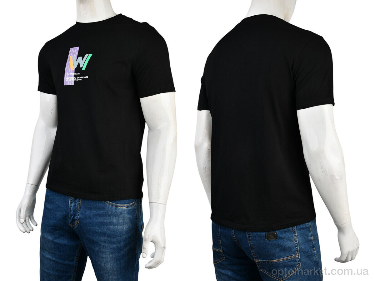 Купить Футболка чоловічі 4117-NT48-21-1 black Nana чорний, фото 3
