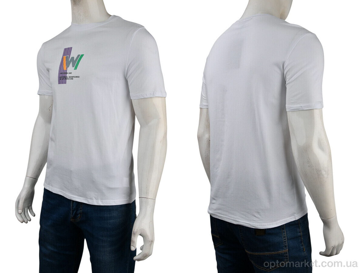 Купить Футболка чоловічі 4117-NT48-21-2 white Nana білий, фото 3