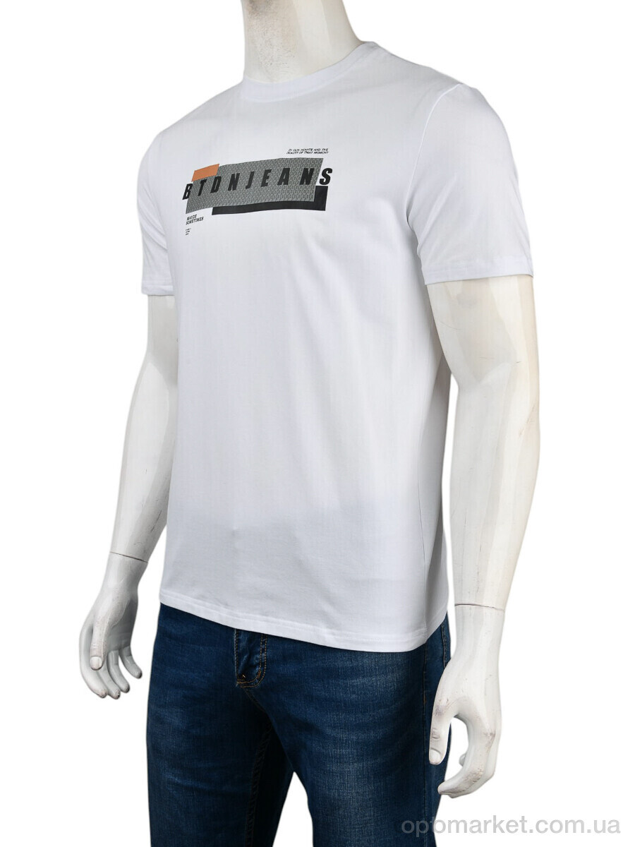 Купить Футболка чоловічі 4117-NT48-25-2 white Nana білий, фото 1