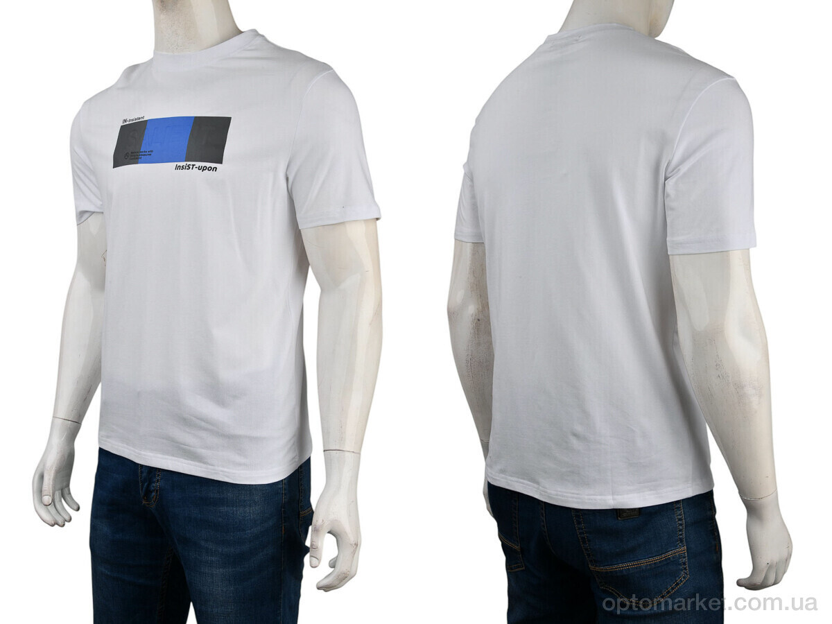 Купить Футболка чоловічі 4117-NT48-26-1 white Nana білий, фото 3