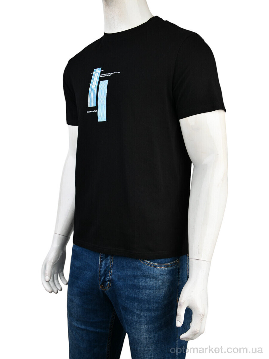Купить Футболка чоловічі 4117-NT48-27-1 black Nana чорний, фото 1