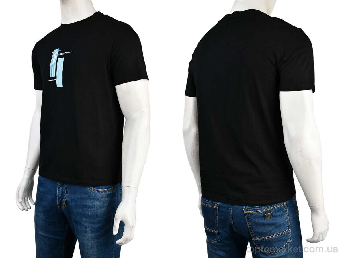 Купить Футболка чоловічі 4117-NT48-27-1 black Nana чорний, фото 3