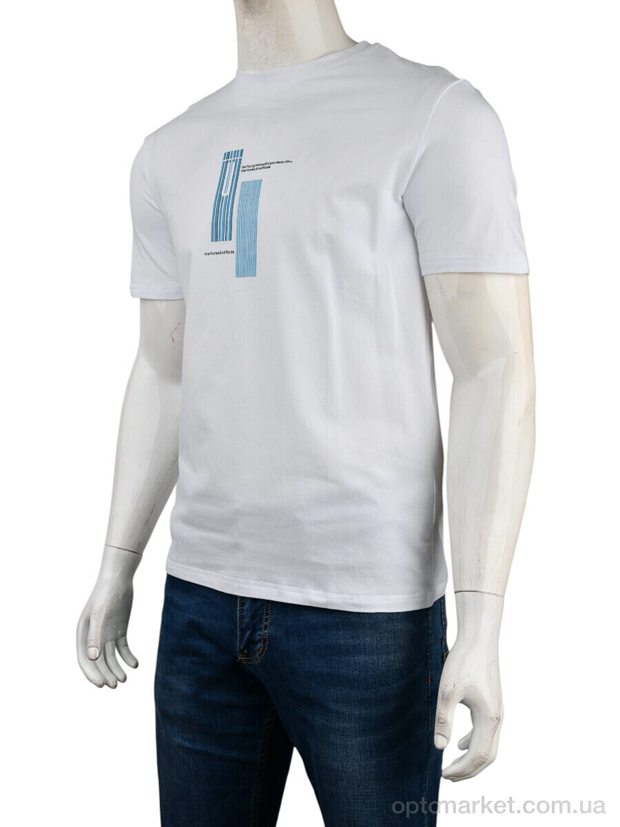 Купить Футболка чоловічі 4117-NT48-27-2 white Nana білий, фото 1