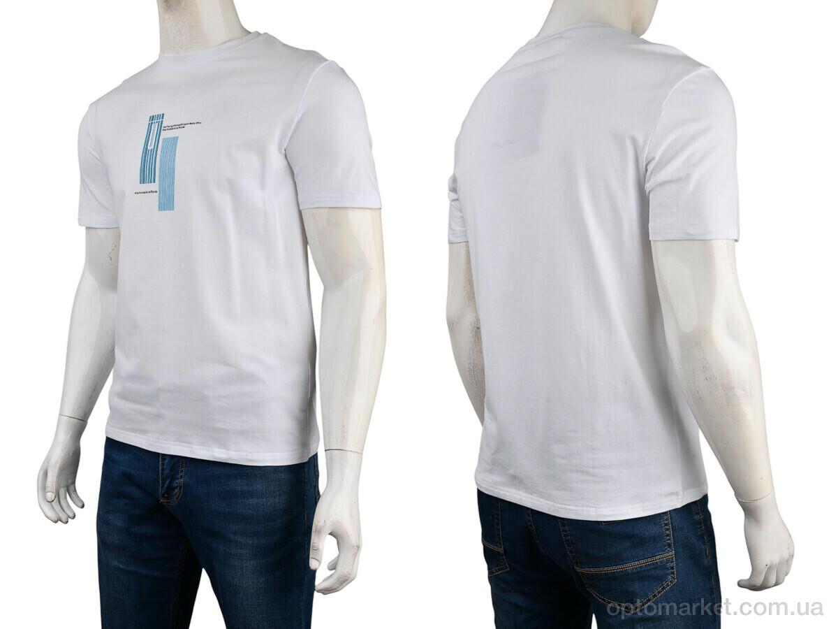 Купить Футболка чоловічі 4117-NT48-27-2 white Nana білий, фото 3