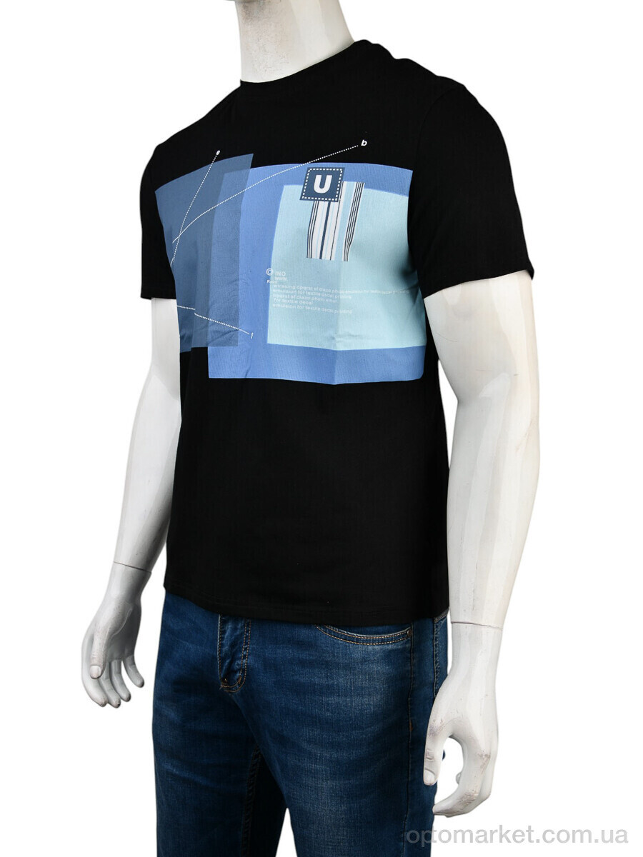 Купить Футболка чоловічі 4117-NT48-28-1 black Nana чорний, фото 1