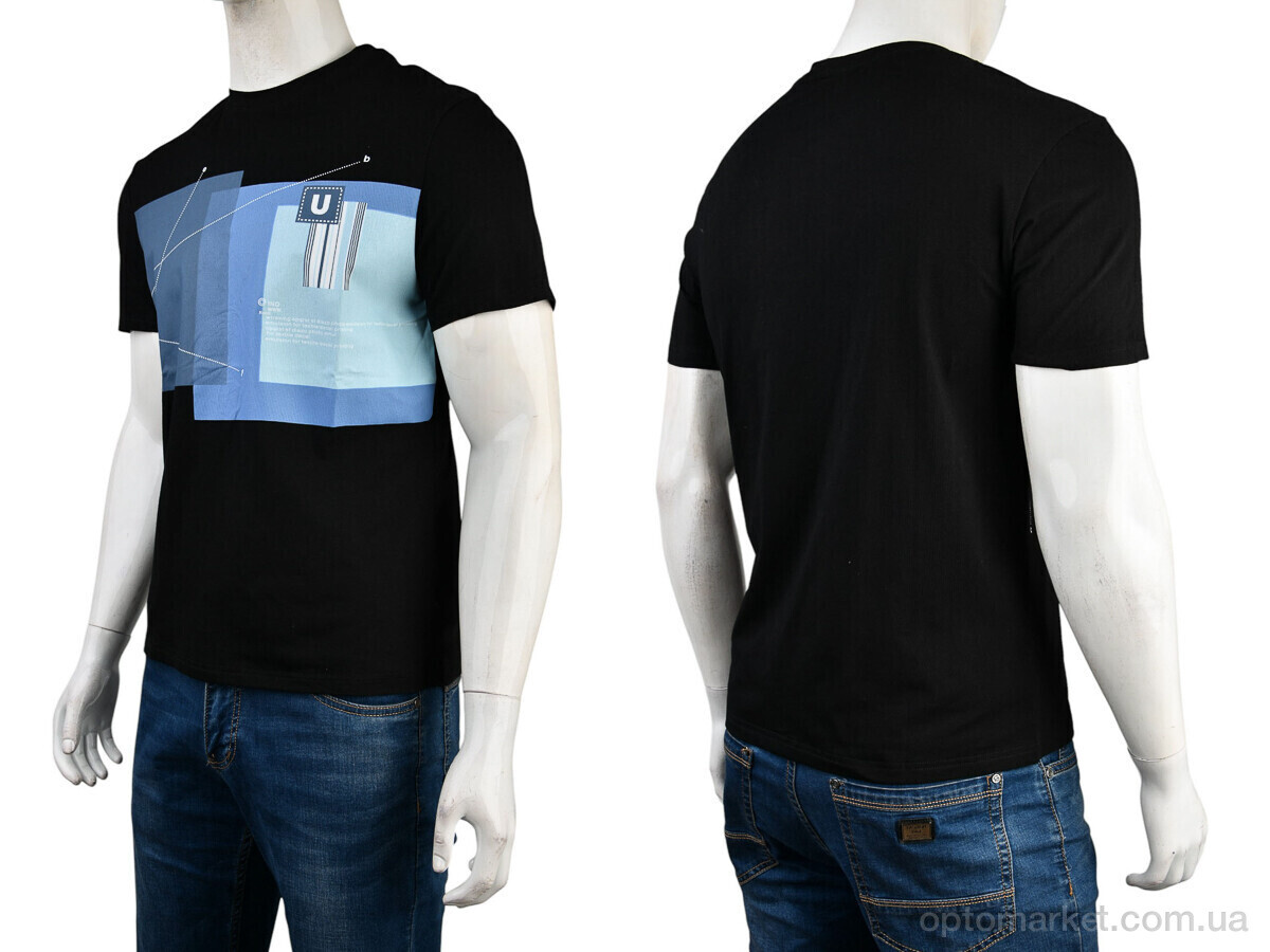 Купить Футболка чоловічі 4117-NT48-28-1 black Nana чорний, фото 3