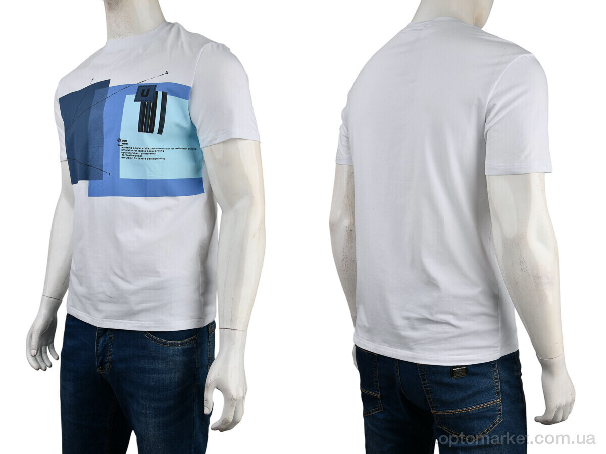 Купить Футболка чоловічі 4117-NT48-28-2 white Nana білий, фото 3