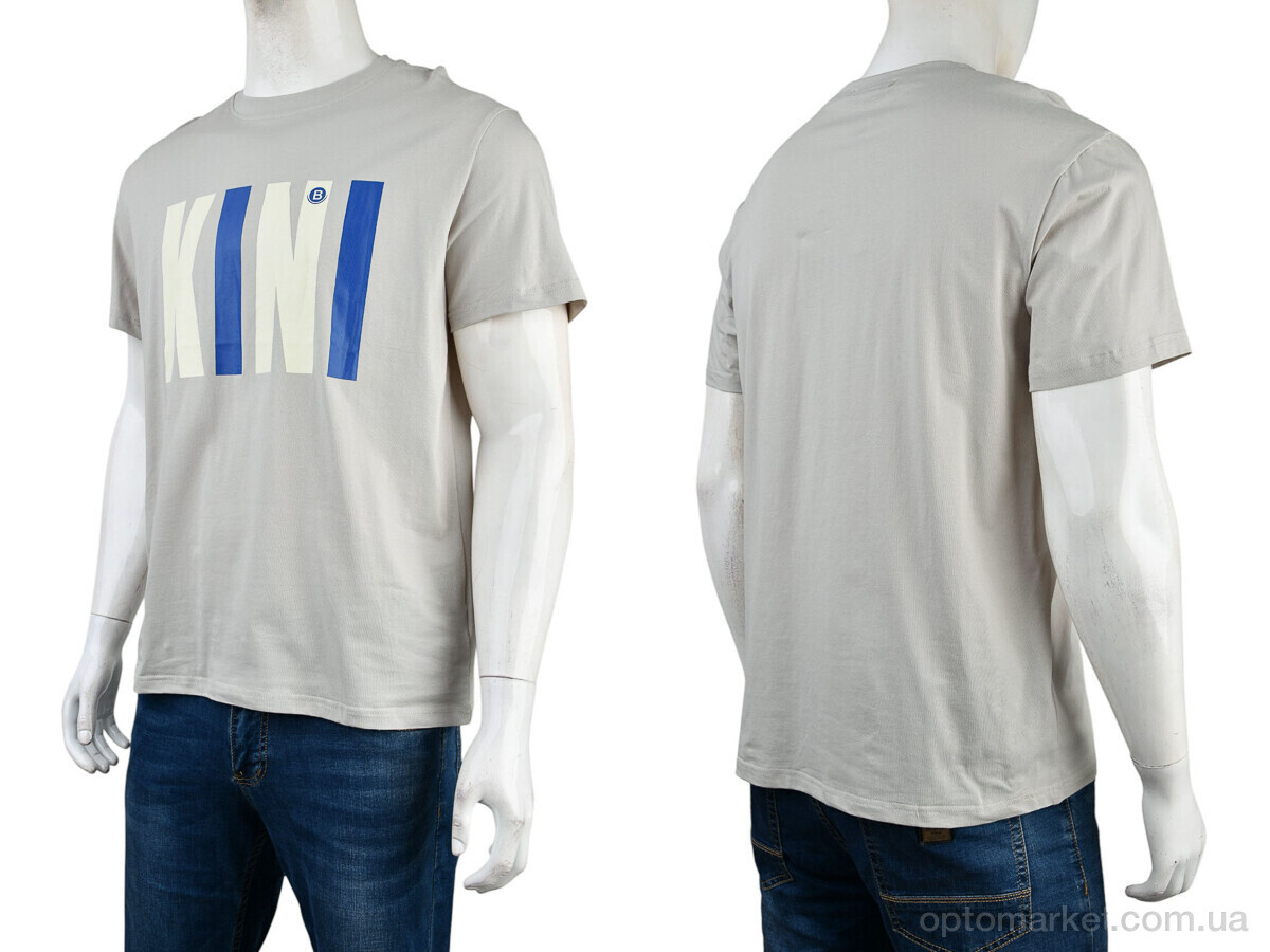 Купить Футболка чоловічі 4117-NT56-19-3 grey Nana сірий, фото 3