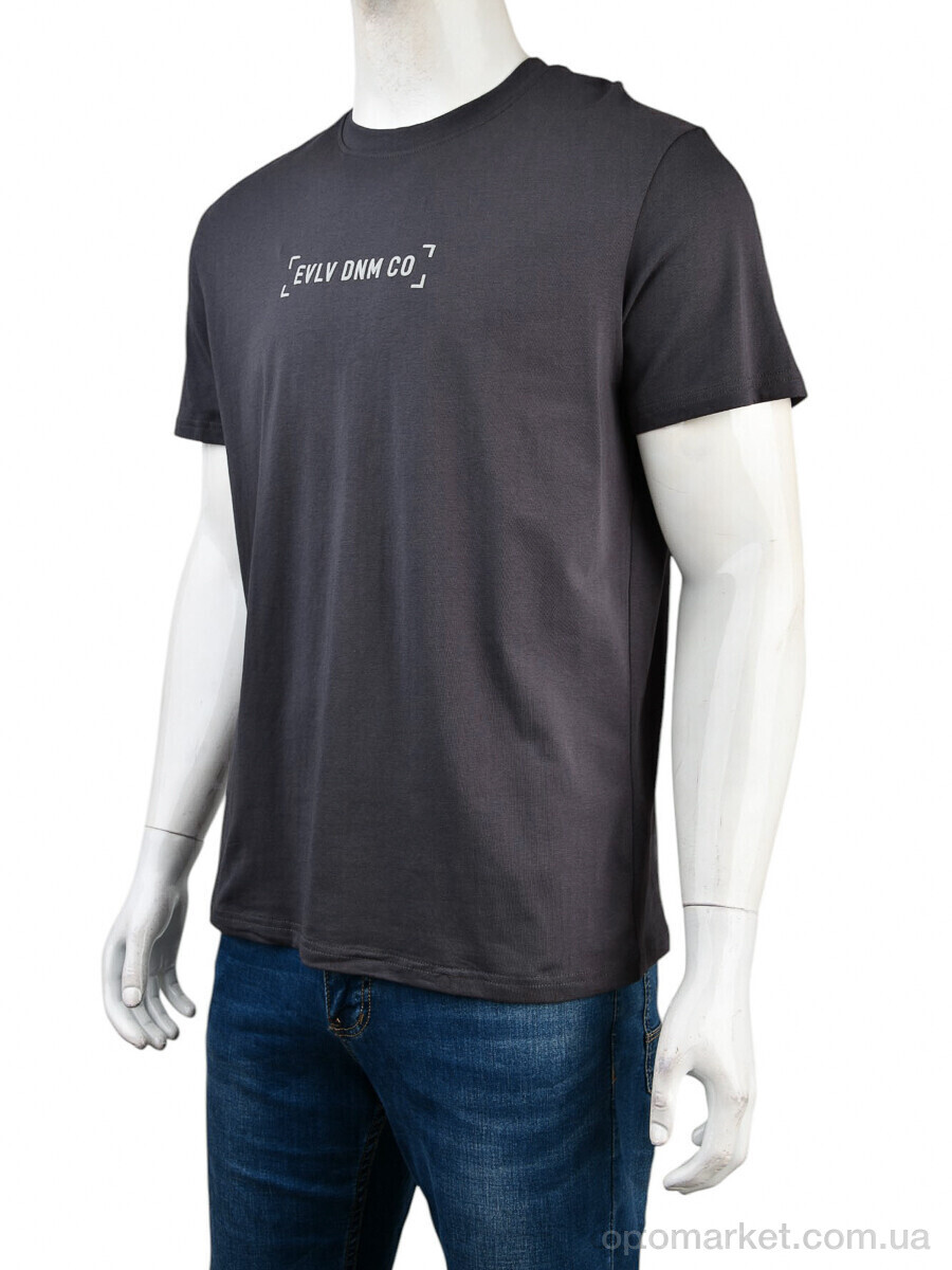 Купить Футболка чоловічі 4117-NT56-21-4 d.grey Nana сірий, фото 1