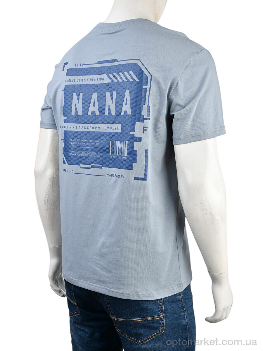 Купить Футболка чоловічі 4117-NT56-21-5 grey Nana сірий, фото 2
