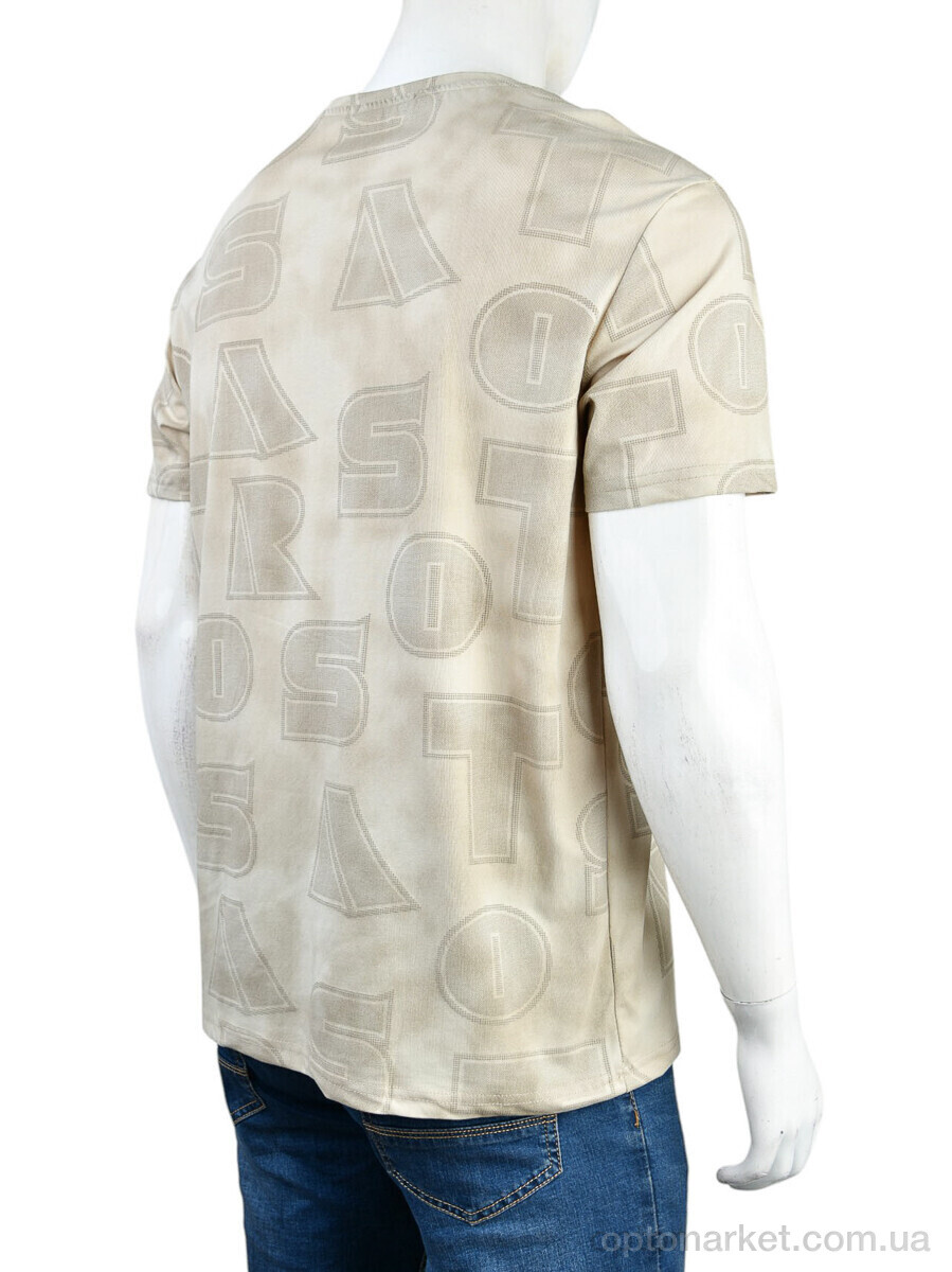 Купить Футболка чоловічі 4117-NT580-3 beige Nana бежевий, фото 2