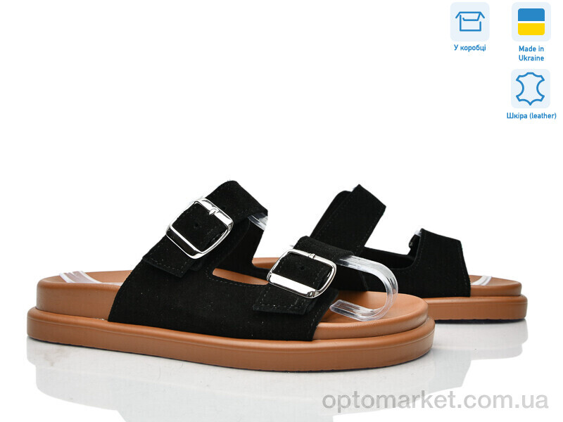 Купить Шльопанці жіночі 413-1 Ailinda чорний, фото 1