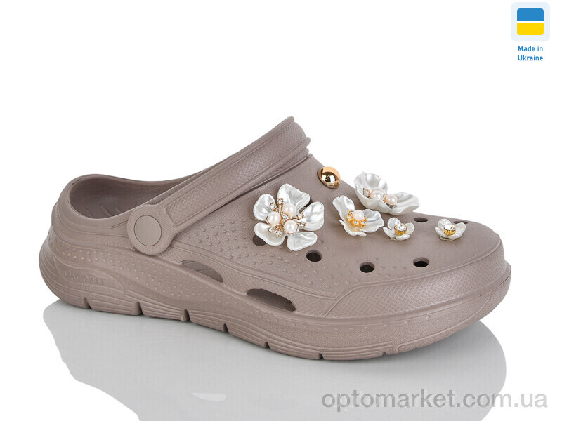 Купить Крокси жіночі 413 коричневий Dago коричневий, фото 1