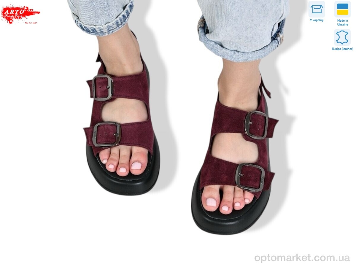 Купить Босоніжки жіночі 414 бордо з. ARTO бордовий, фото 1