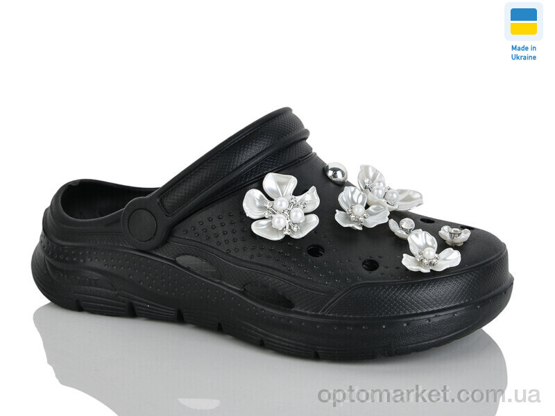 Купить Крокси жіночі 414 чорний Dago чорний, фото 1