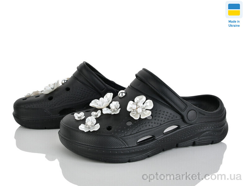 Купить Крокси жіночі 414 чорний Dago чорний, фото 1