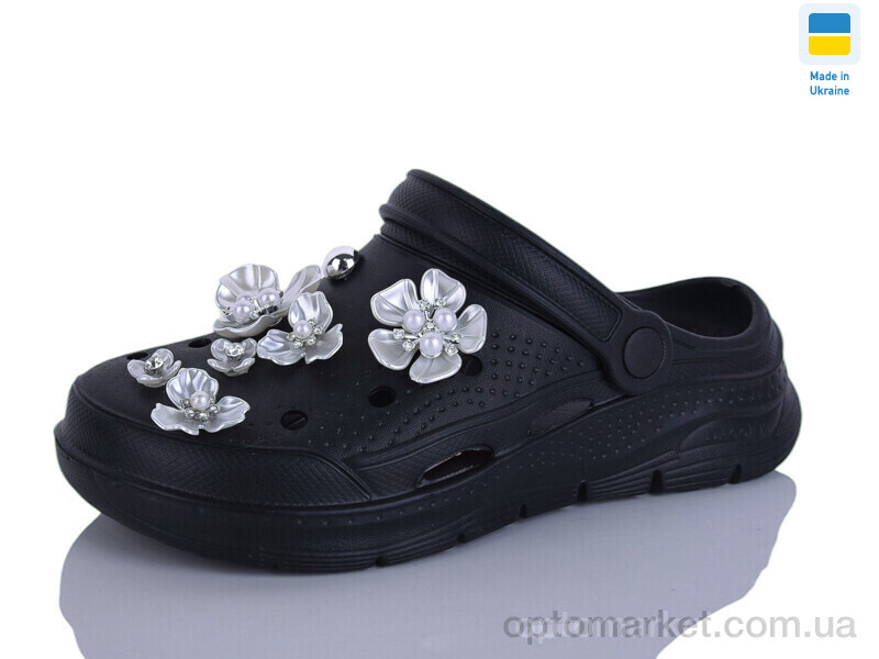 Купить Крокси жіночі 414 чорний Dago чорний, фото 1