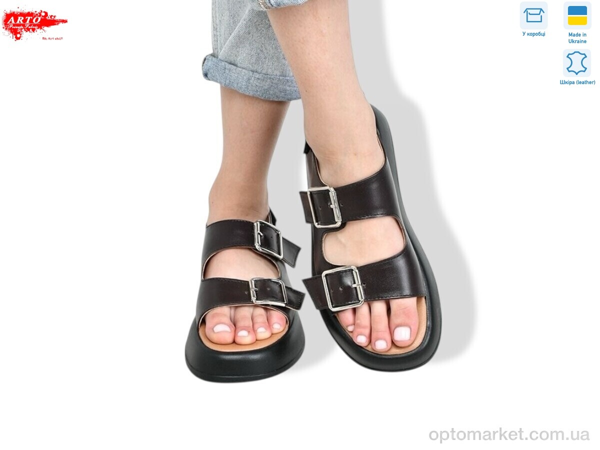 Купить Босоніжки жіночі 414 корич.к. ARTO коричневий, фото 1