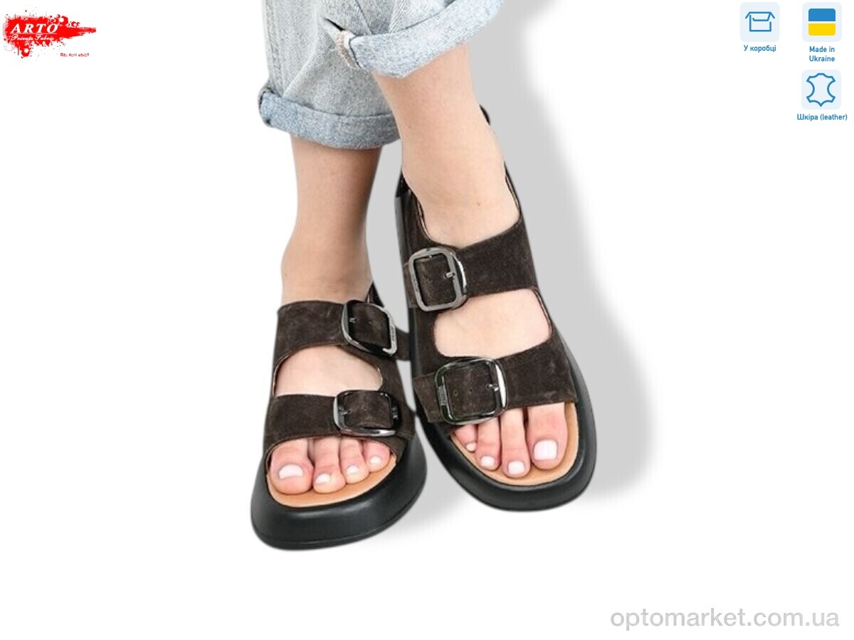 Купить Босоніжки жіночі 414 корич.з. ARTO коричневий, фото 1