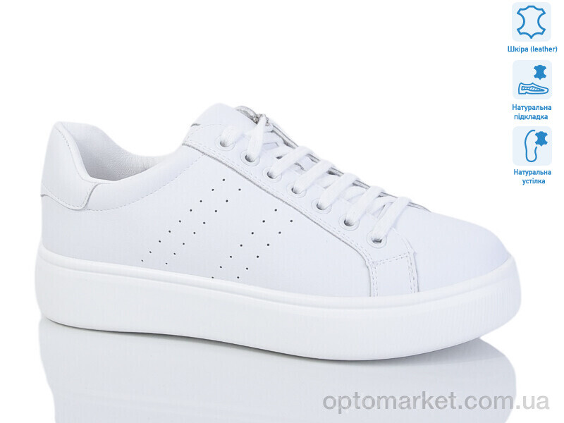 Купить Кросівки жіночі 4140-2 E.C.Shine білий, фото 1