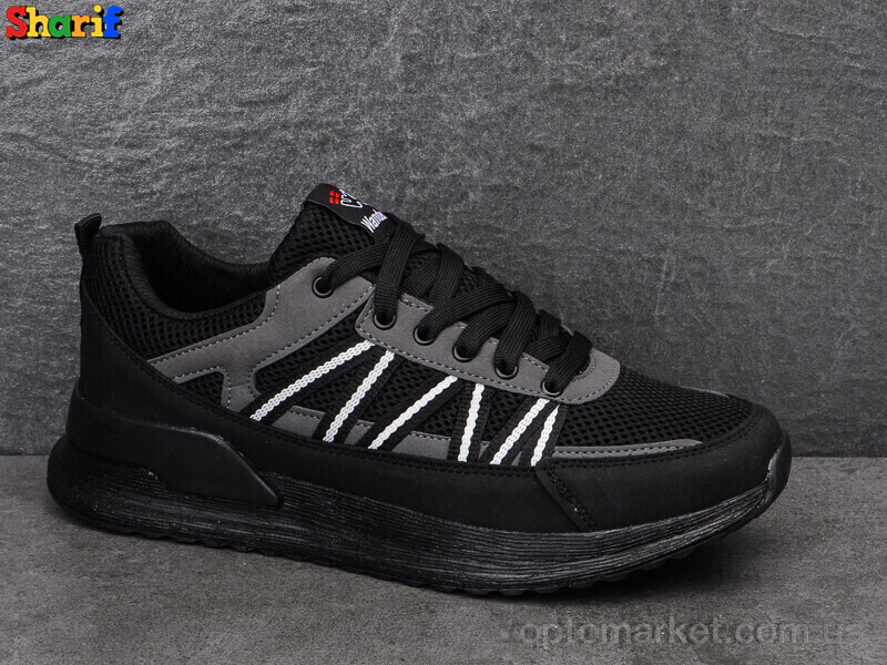 Купить Кросівки чоловічі 4154-6 Wanderfull чорний, фото 2