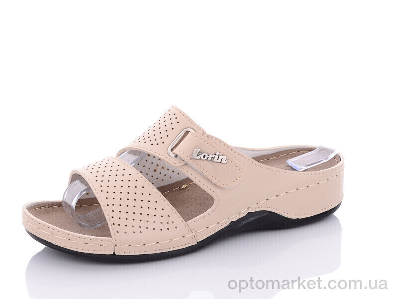 Купить Шльопанці жіночі 416 бежевий Lorin бежевий, фото 1