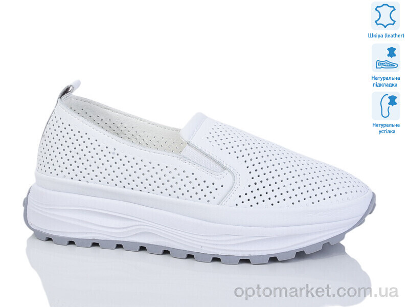 Купить Сліпони жіночі 4167-2 E.C.Shine білий, фото 1