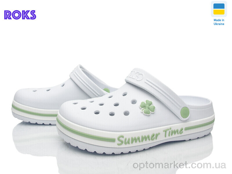 Купить Крокси жіночі 417 біл-фісташк. Progress білий, фото 1