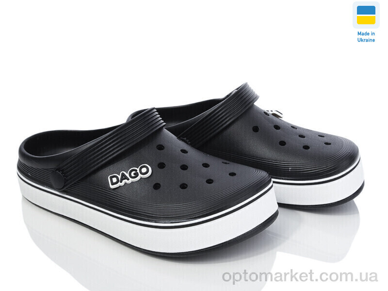 Купить Крокси жіночі 419 чорний Dago чорний, фото 1