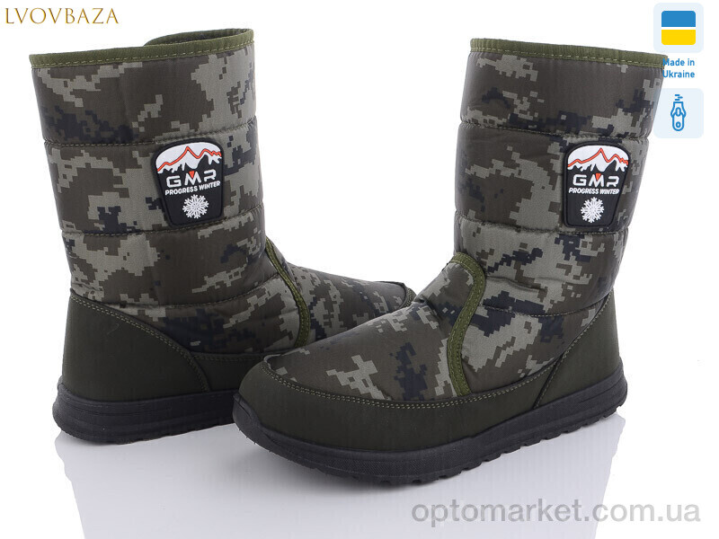 Купить Дутики чоловічі 4235-1 камуф Progress хакі, фото 1