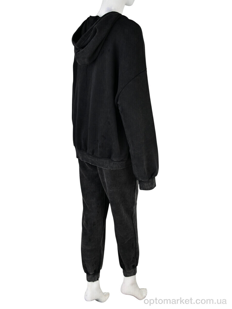 Купить Спортивний костюм жіночі 4245-J047 black Evinos чорний, фото 2