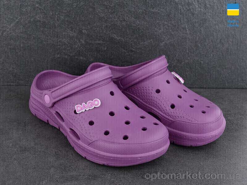 Купить Крокси жіночі 425 т.фіолетовий Dago фіолетовий, фото 2