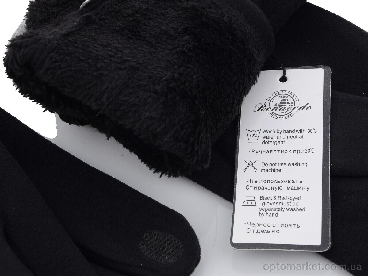 Купить Рукавички чоловічі 426 black Rubi чорний, фото 2