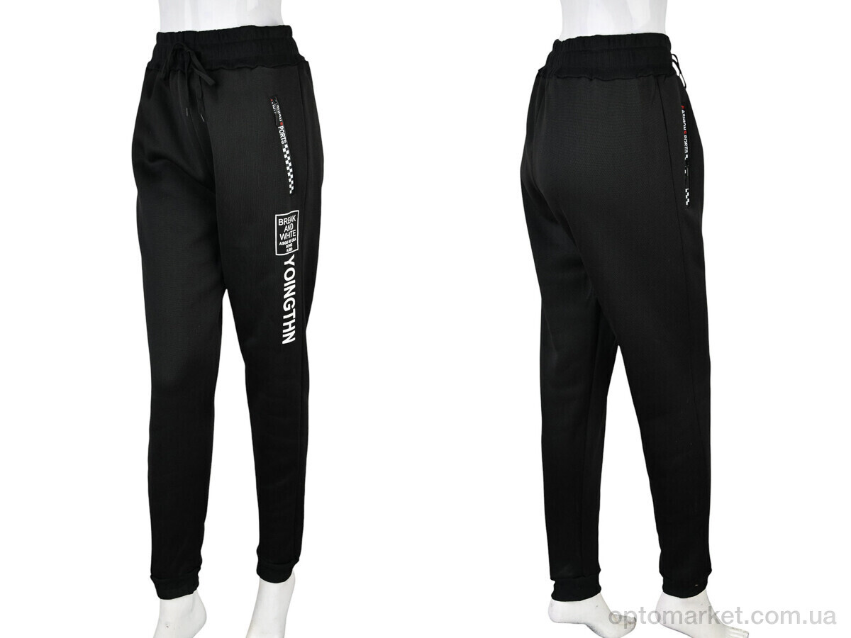 Купить Спортивні штаны чоловічі 4283-1001 black Shuyue чорний, фото 3