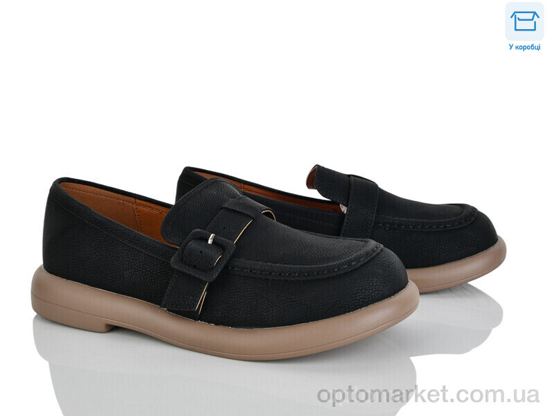 Купить Туфлі жіночі 4327-W601-1 Mei De Li чорний, фото 1