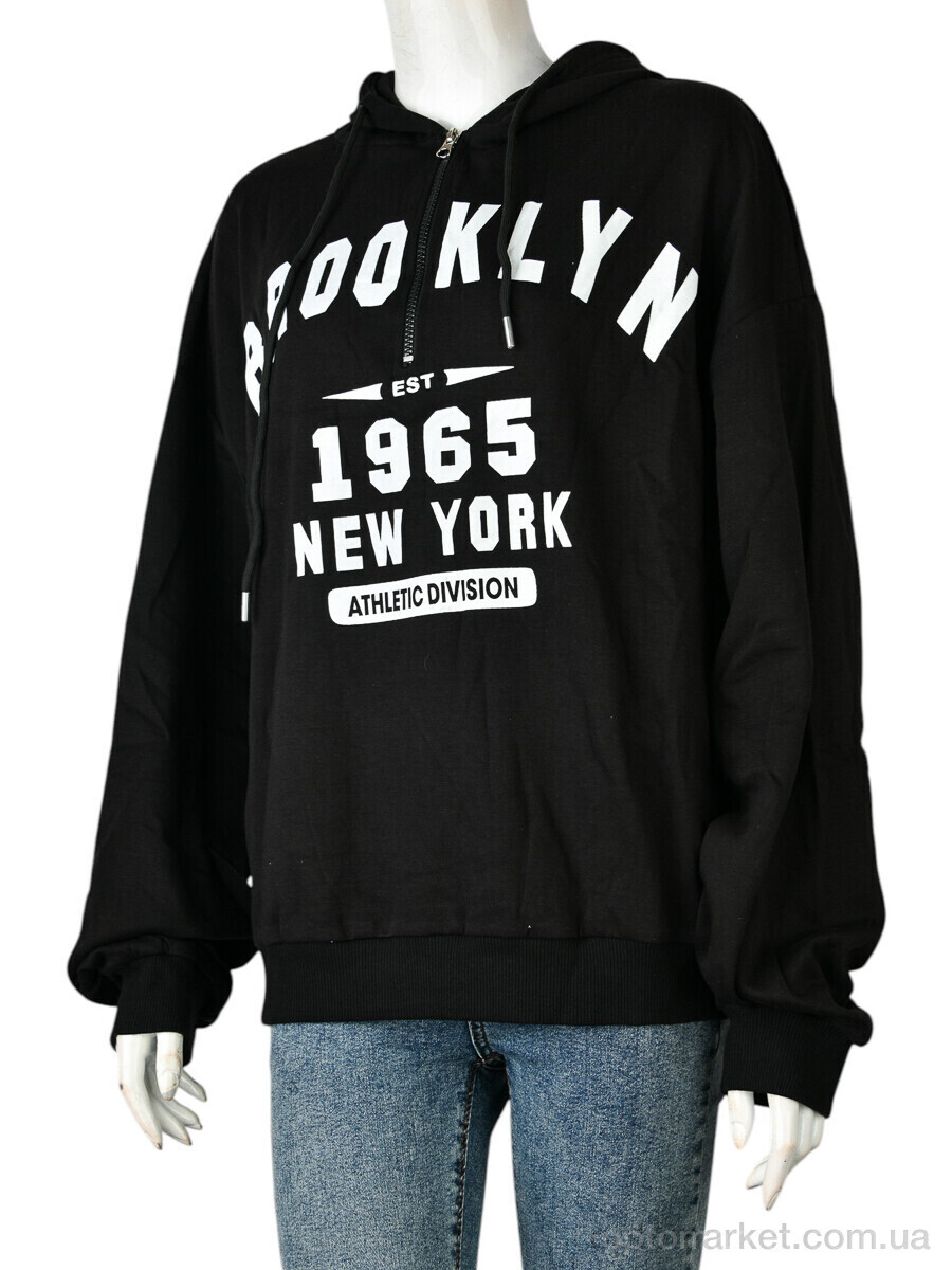 Купить Батник жіночі 4340-6 black Magenta чорний, фото 1