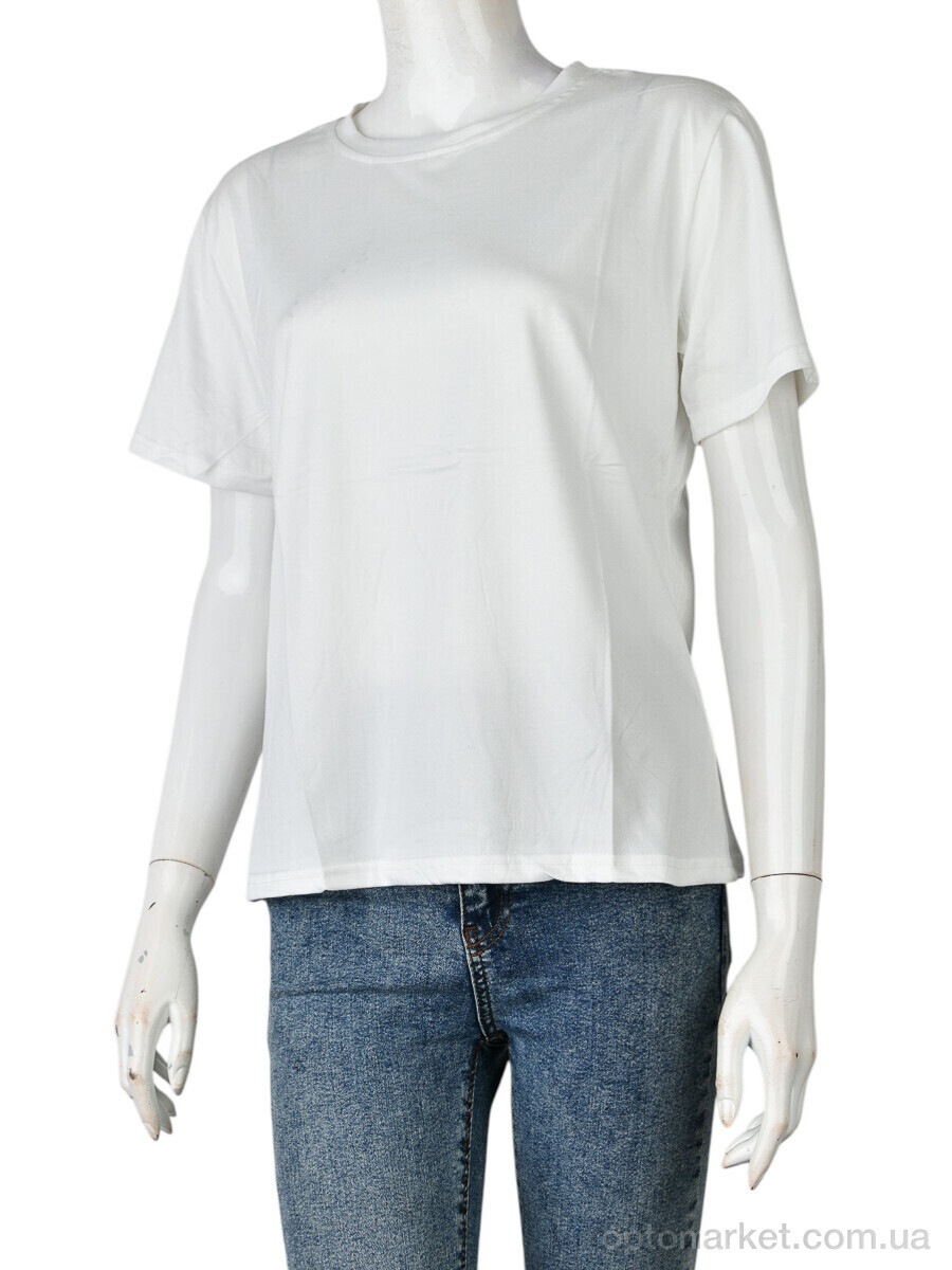 Купить Футболка жіночі 4349 white Huajianiing білий, фото 1