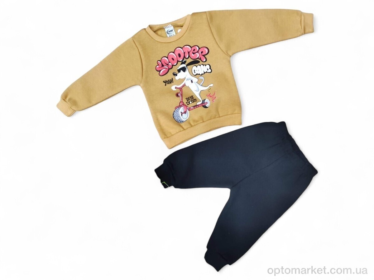 Купить Комплекти дитячі дитячі 43627 гірчичний реглан-штани NNK Kids жовтий, фото 1