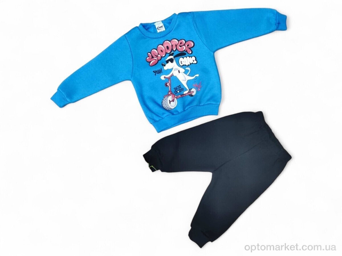 Купить Комплекти дитячі дитячі 43627 синій реглан-штани NNK Kids синій, фото 1