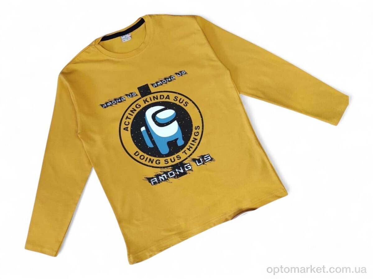 Купить Батник дитячі 4391 гірчичний міньйон UMKA Kids жовтий, фото 1