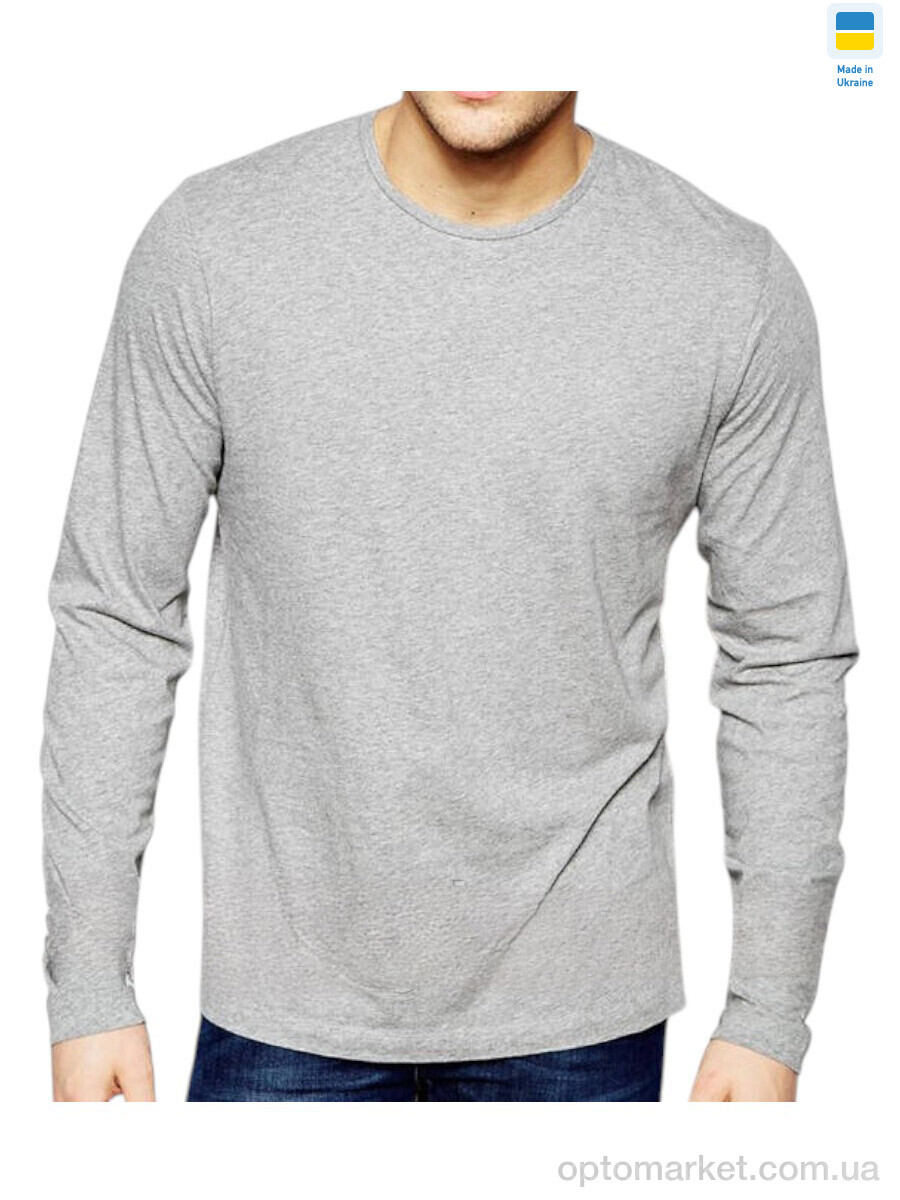 Купить Батник чоловічі 44 логслів св.сірий Sport style сірий, фото 1