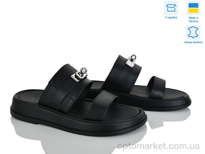 Купить Шльопанці жіночі 440-2 Ailinda чорний, фото 1