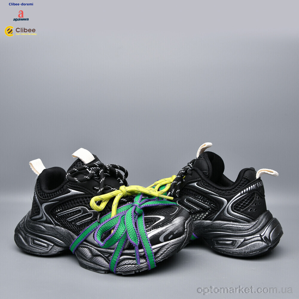Купить Кросівки дитячі 45-A26772 black Apawwa чорний, фото 2