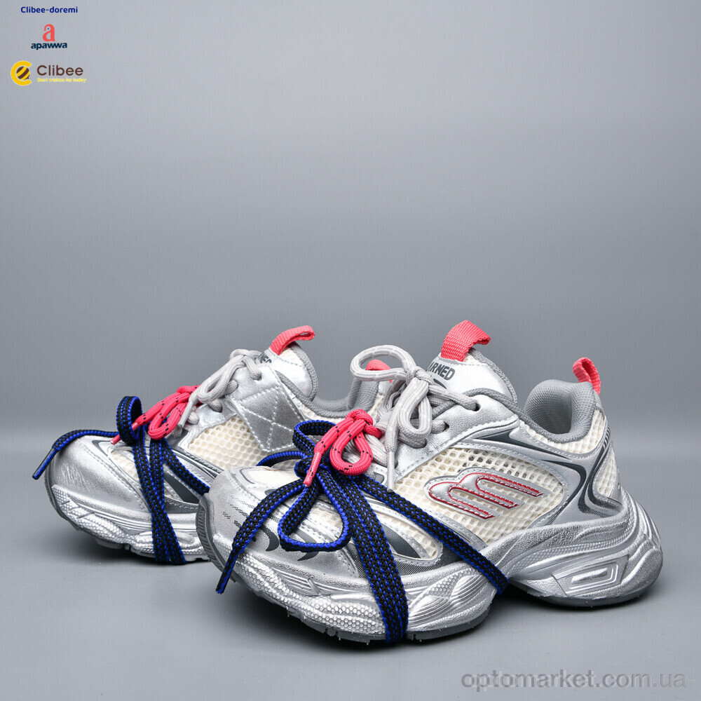 Купить Кросівки дитячі 45-A26772 grey Apawwa срібний, фото 2