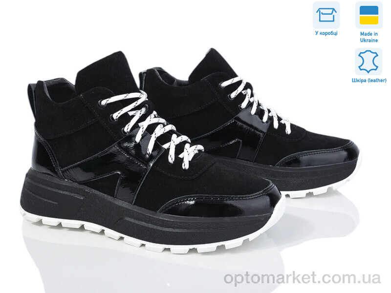 Купить Кросівки жіночі 465-45 ч.з.лак Tamei чорний, фото 2