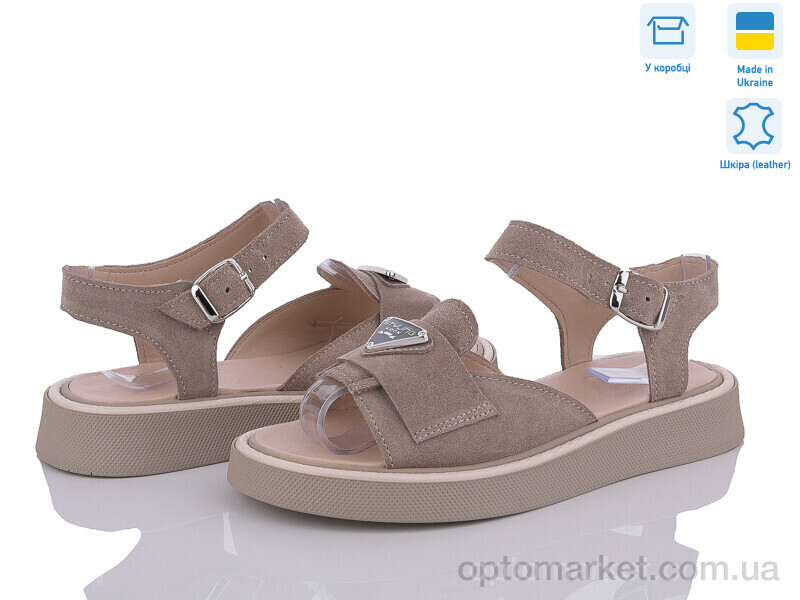 Купить Босоніжки жіночі 468 капучино замш под заказ G-Aira коричневий, фото 1