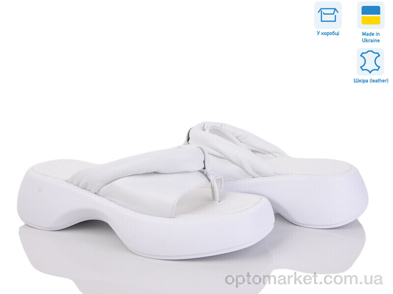 Купить Шльопанці жіночі 4694 білий к. G-Aira білий, фото 1