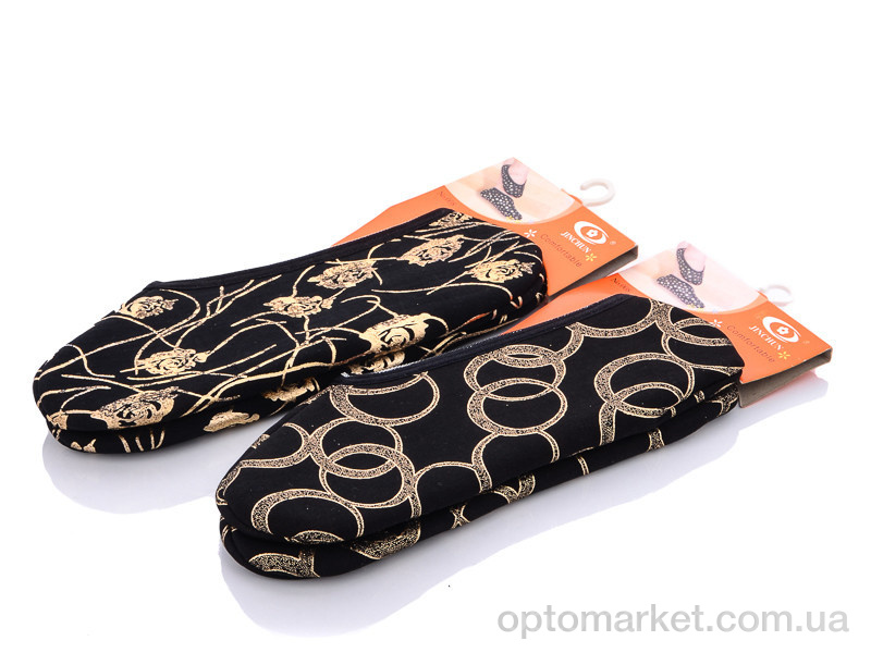 Купить Шкарпетки жіночі 470 следочки черн-золото mix Jinchun мікс, фото 1