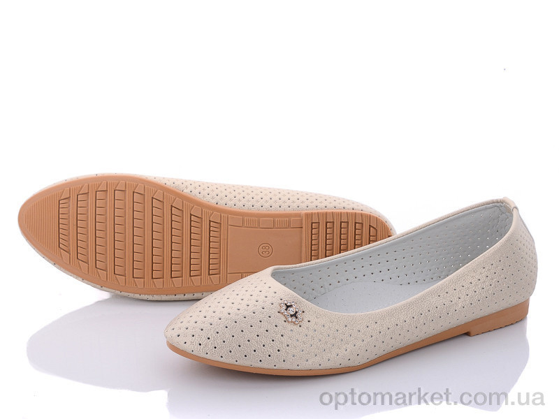 Купить Балетки женские 48-13-3 Fuguishan золотой, фото 1